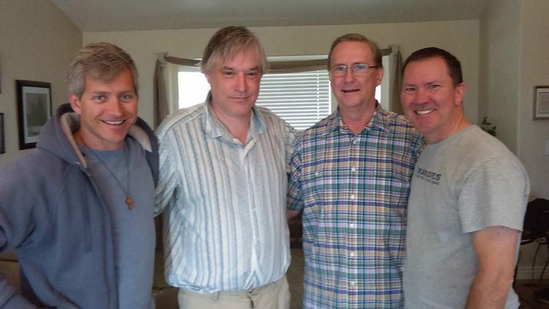 Big Wave Evangelists at Payson Temple Opening: (l to r) Rob, John Duncan, Timothy Oliver, and John Kauer